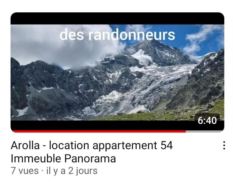 Le Panorama - Appartement 54 A Arolla Face Aux Montagnes A 150M Des Pistes Эволен Экстерьер фото